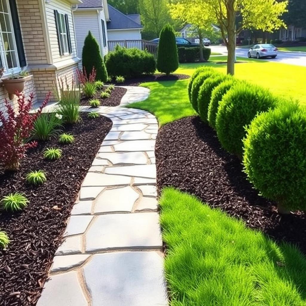 Walkway & beds